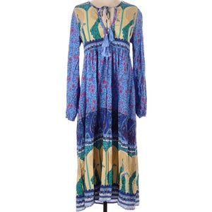 R. Vivimos Peacock Dress - Small EUC